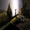 Performance by Ki Midiyanto.  Wonogiri, Central Java, 2007.  Photograph by Felicia Katz-Harris.
