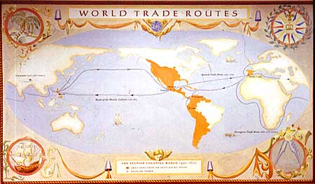 World Trade Routes map